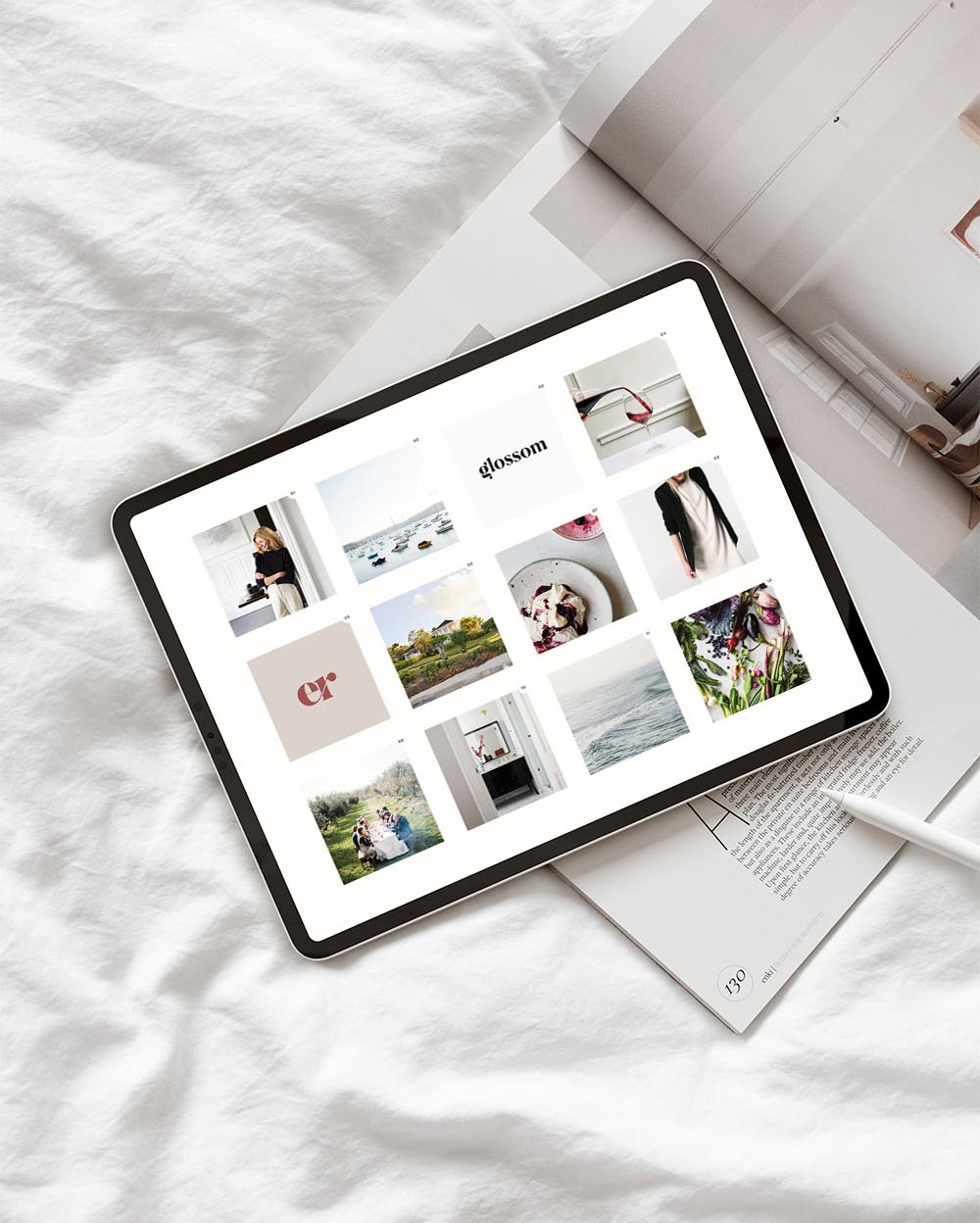 Elizabeth Coaching Website on a tablet
