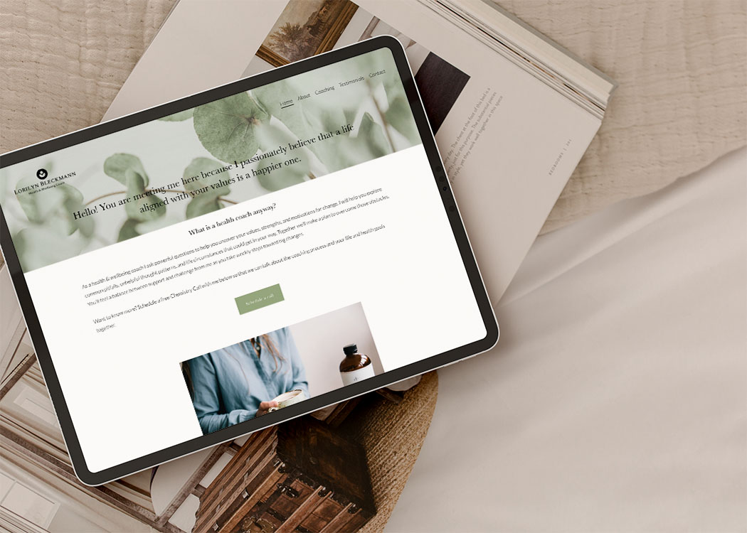 Lorilyn Bleckmann Health Coach Website